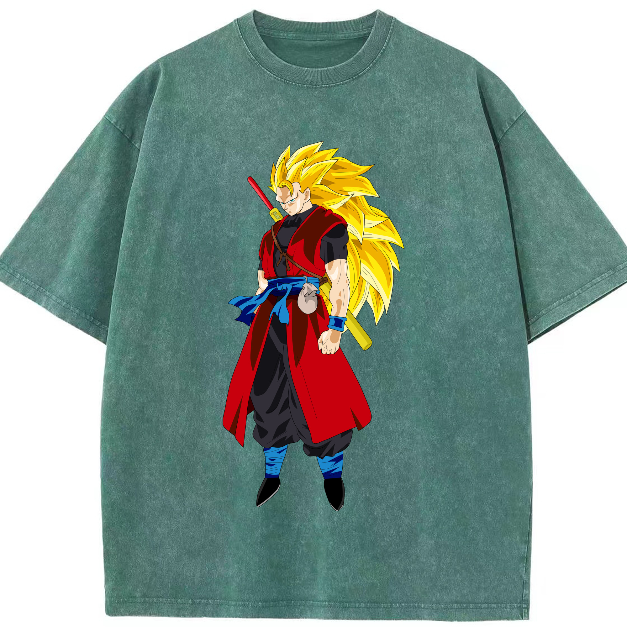 （画像用） ドラゴンボール トランクス（Torankusu）DRAGON BALL Trunks 綿100% ヴィンテージ風 半袖Tシャツ（フロントプリント）
